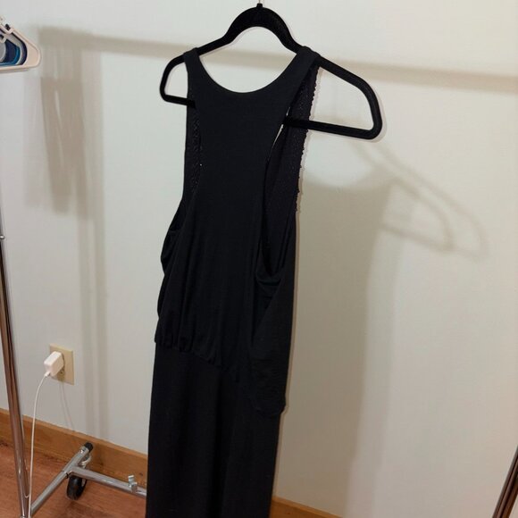 Black Tory Burch Sequin Sleeveless Pencil Dress Wool Nylon Women’s Size S - Picture 3 of 4